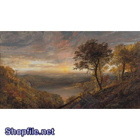 Tranh sơn dầu cảnh đẹp hoàng hôn